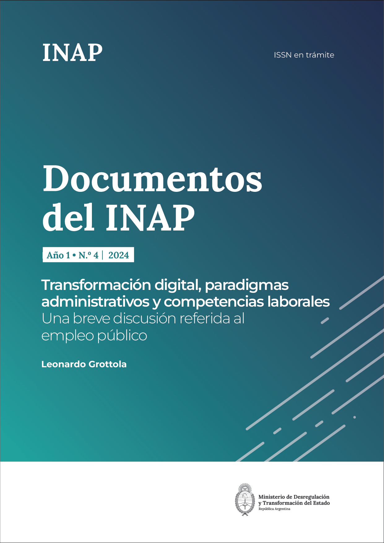 Imagen de la tapa de Documentos del INAP, año 1, número 4