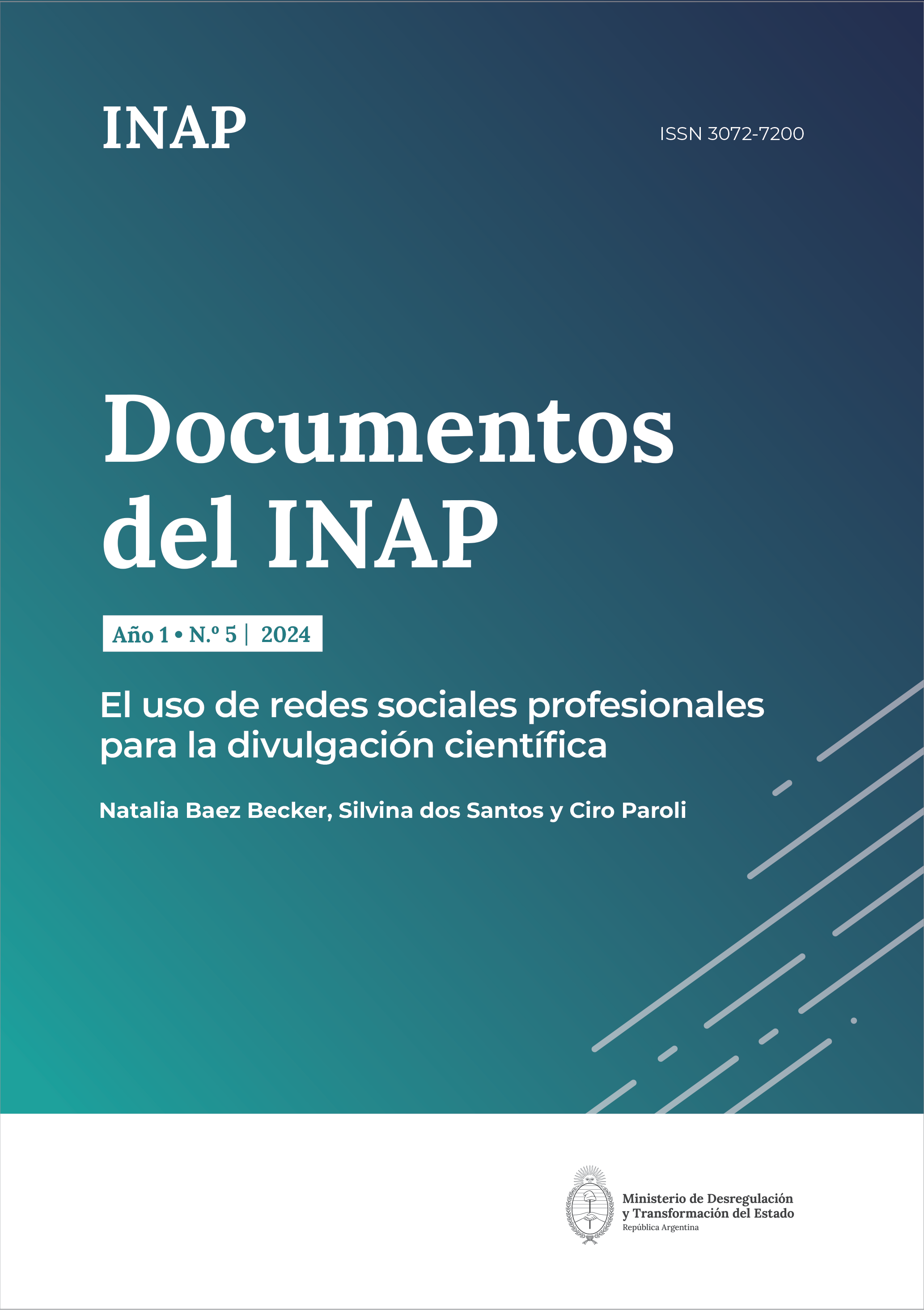 Imagen de la tapa de Documentos del INAP, año 1, número 5